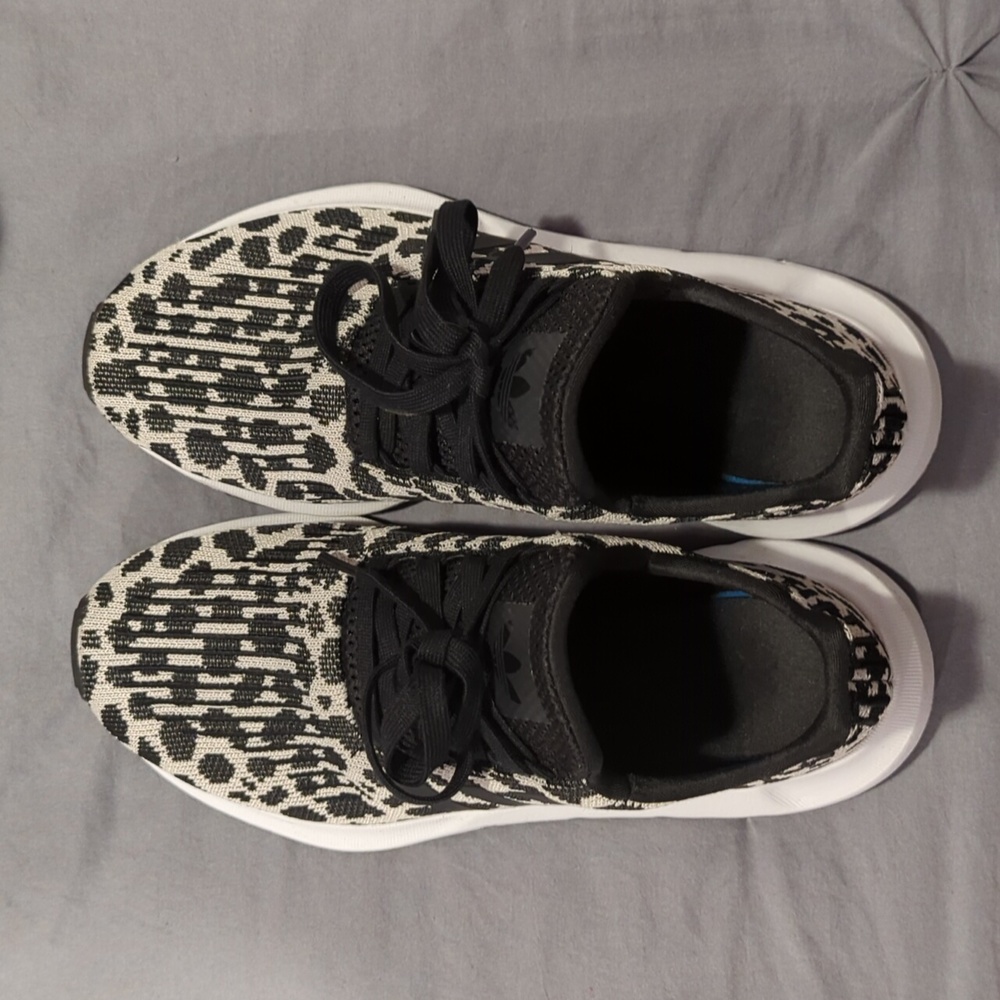 Adidas Cheetah Print Cloud Foam Tennis Shoes